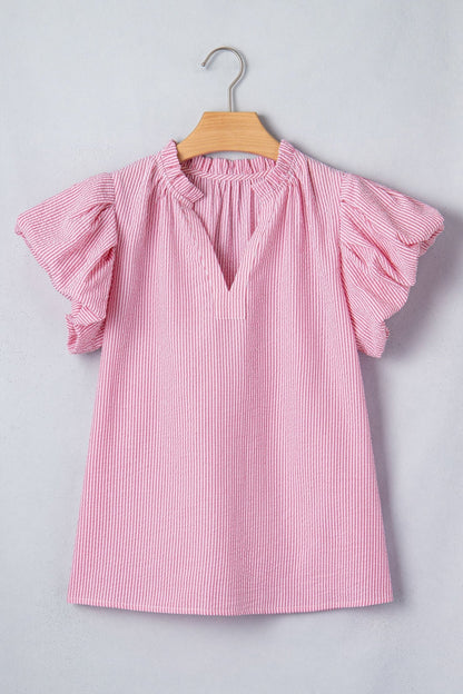 Maelynn Short Bubble Sleeve Blouse - Hello Beautiful BoutiqueBlouses & ShirtsThreaded Pear