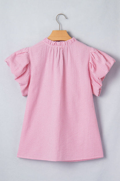 Maelynn Short Bubble Sleeve Blouse - Hello Beautiful BoutiqueBlouses & ShirtsThreaded Pear