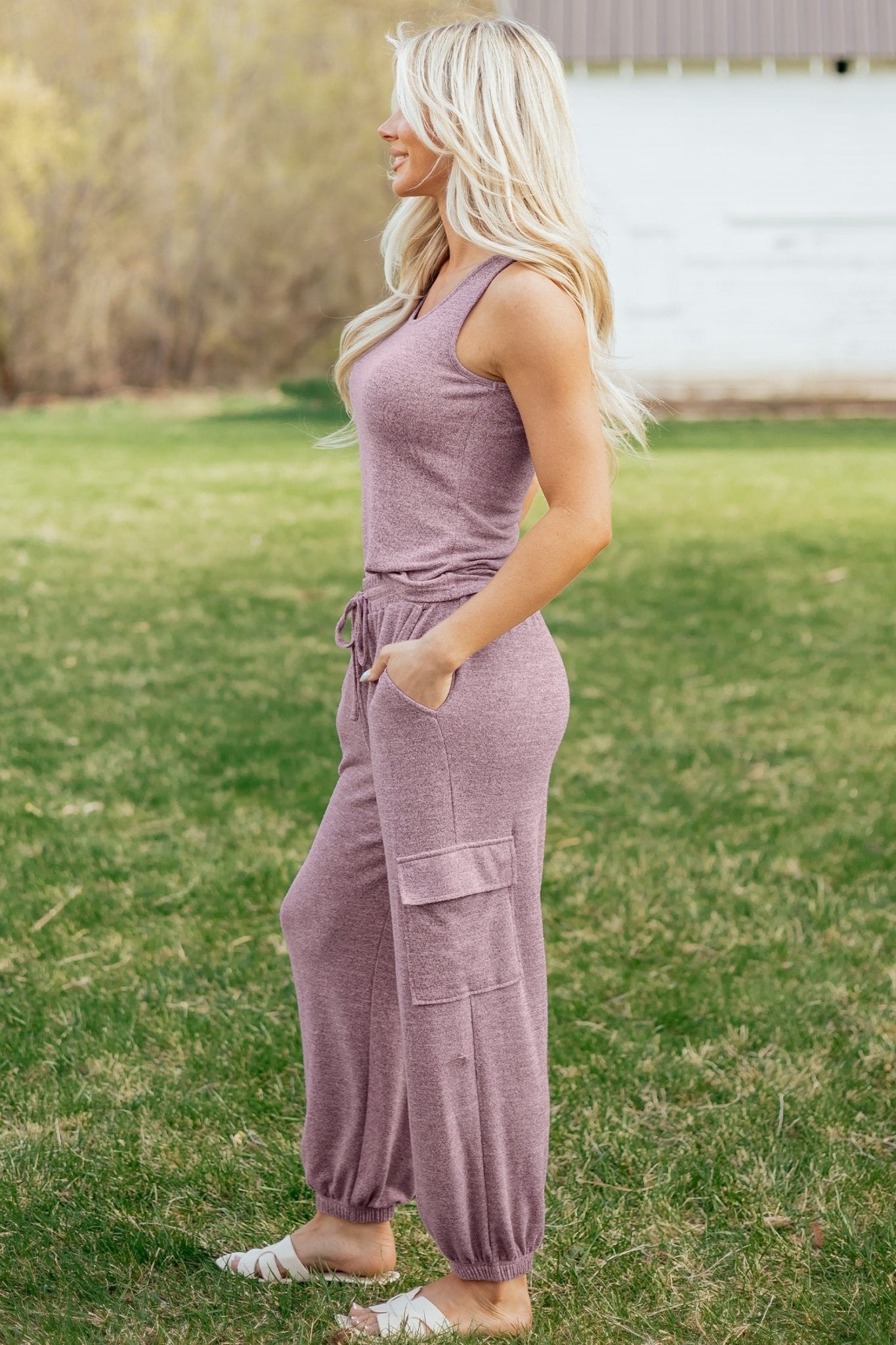 Maeve Bouquet Casual Tank Top Set - Hello Beautiful BoutiquePant SetsThreaded Pear