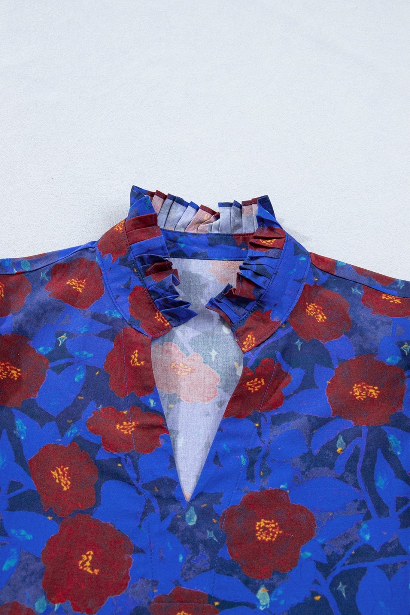 Maeve Sleeve Frilled Floral Blouse - Hello Beautiful BoutiqueBlouses & ShirtsThreaded Pear