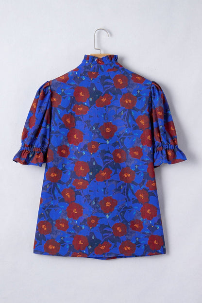 Maeve Sleeve Frilled Floral Blouse - Hello Beautiful BoutiqueBlouses & ShirtsThreaded Pear