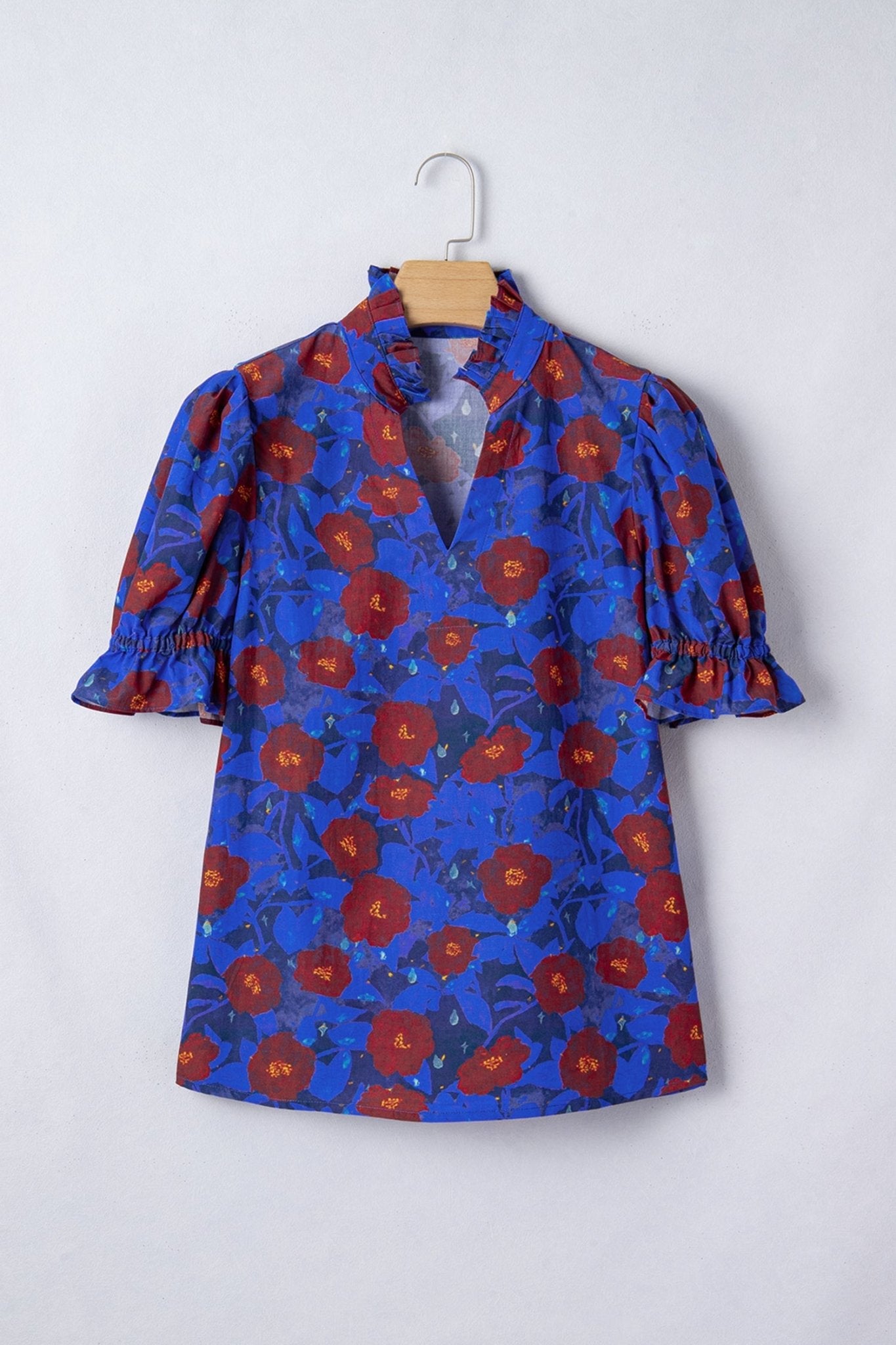 Maeve Sleeve Frilled Floral Blouse - Hello Beautiful BoutiqueBlouses & ShirtsThreaded Pear