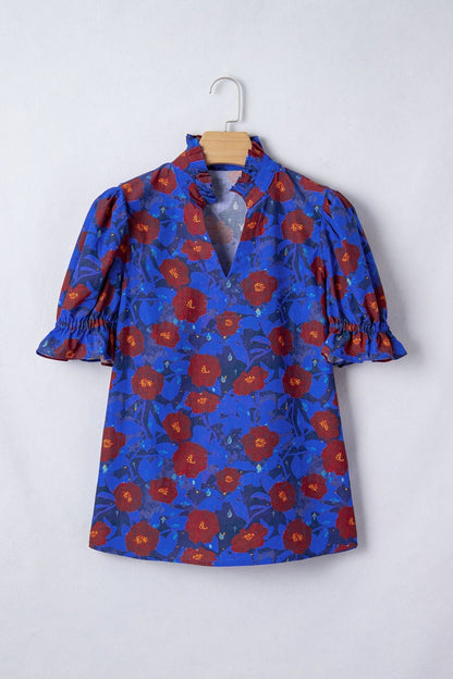 Maeve Sleeve Frilled Floral Blouse - Hello Beautiful BoutiqueBlouses & ShirtsThreaded Pear
