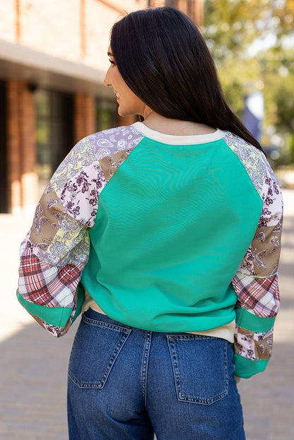 Maeve Sleeve Raglan top Long Sleeve Top - Hello Beautiful BoutiqueLong Sleeve TopsThreaded Pear