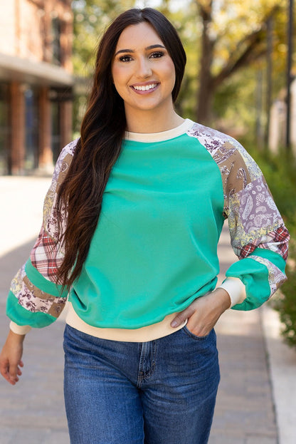 Maeve Sleeve Raglan top Long Sleeve Top - Hello Beautiful BoutiqueLong Sleeve TopsThreaded Pear