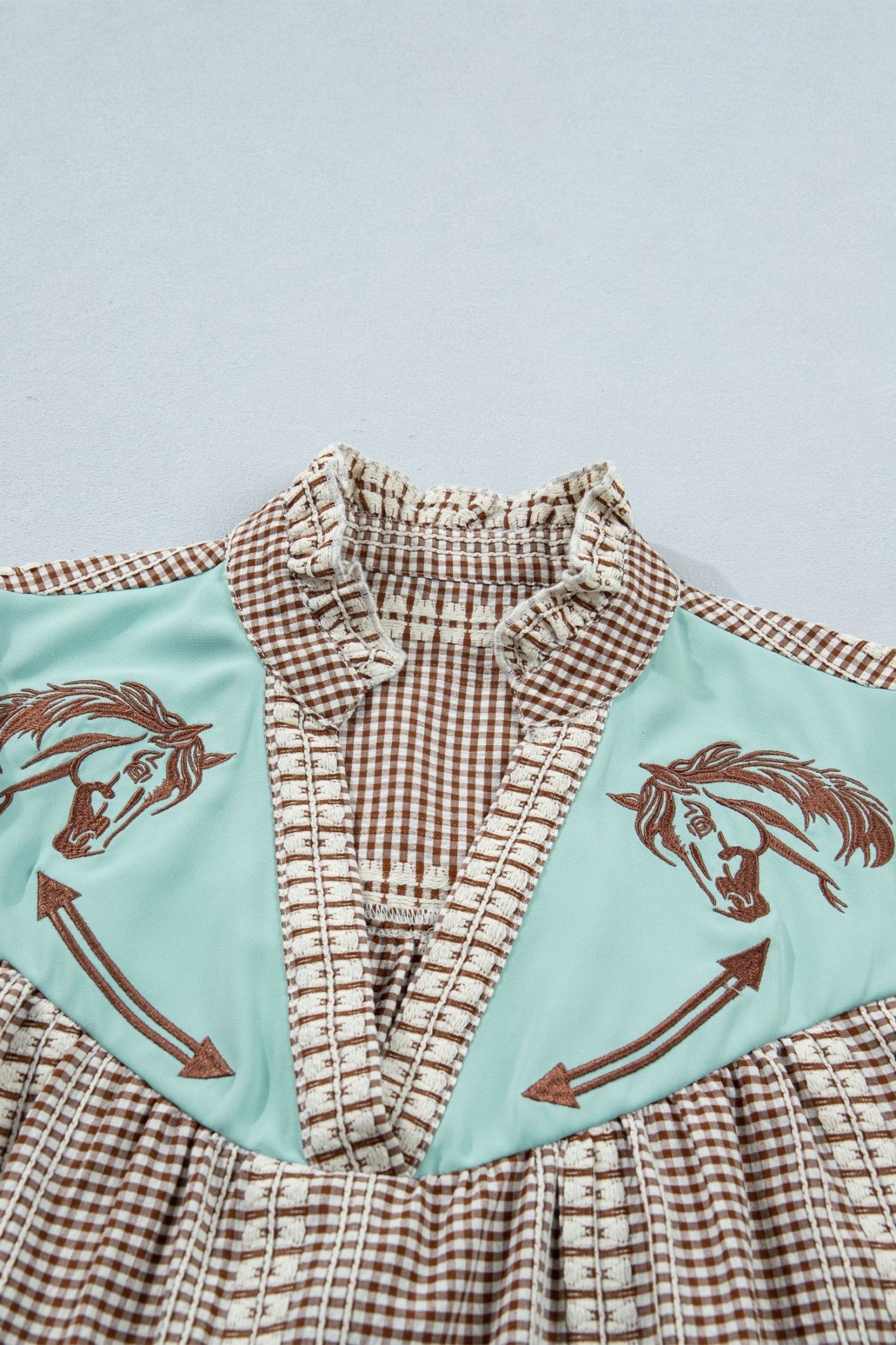 Maggie Puff Sleeve Gingham Blouse - Hello Beautiful BoutiqueBlouses & ShirtsThreaded Pear