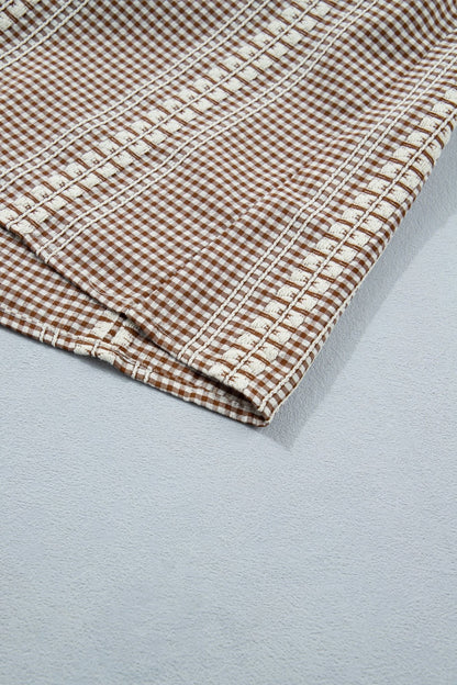 Maggie Puff Sleeve Gingham Blouse - Hello Beautiful BoutiqueBlouses & ShirtsThreaded Pear