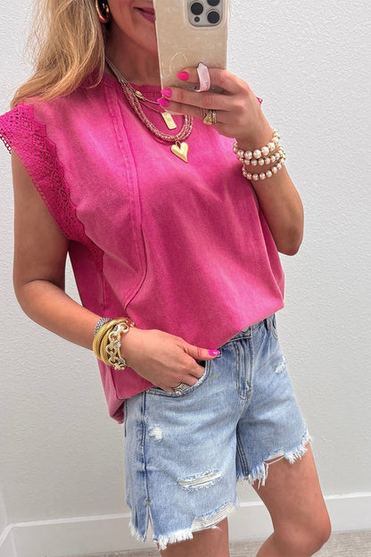 Maggie Trim Cap Sleeve Top - Hello Beautiful BoutiqueTops & TeesThreaded Pear