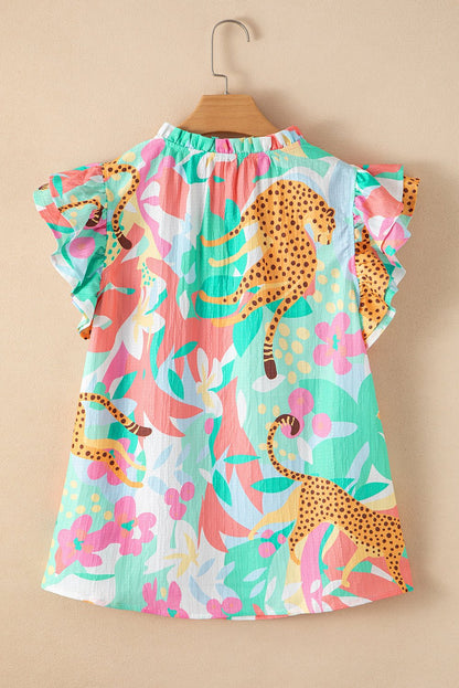 Magnolia Tie Summer Floral Blouse - Hello Beautiful BoutiqueBlouses & ShirtsThreaded Pear