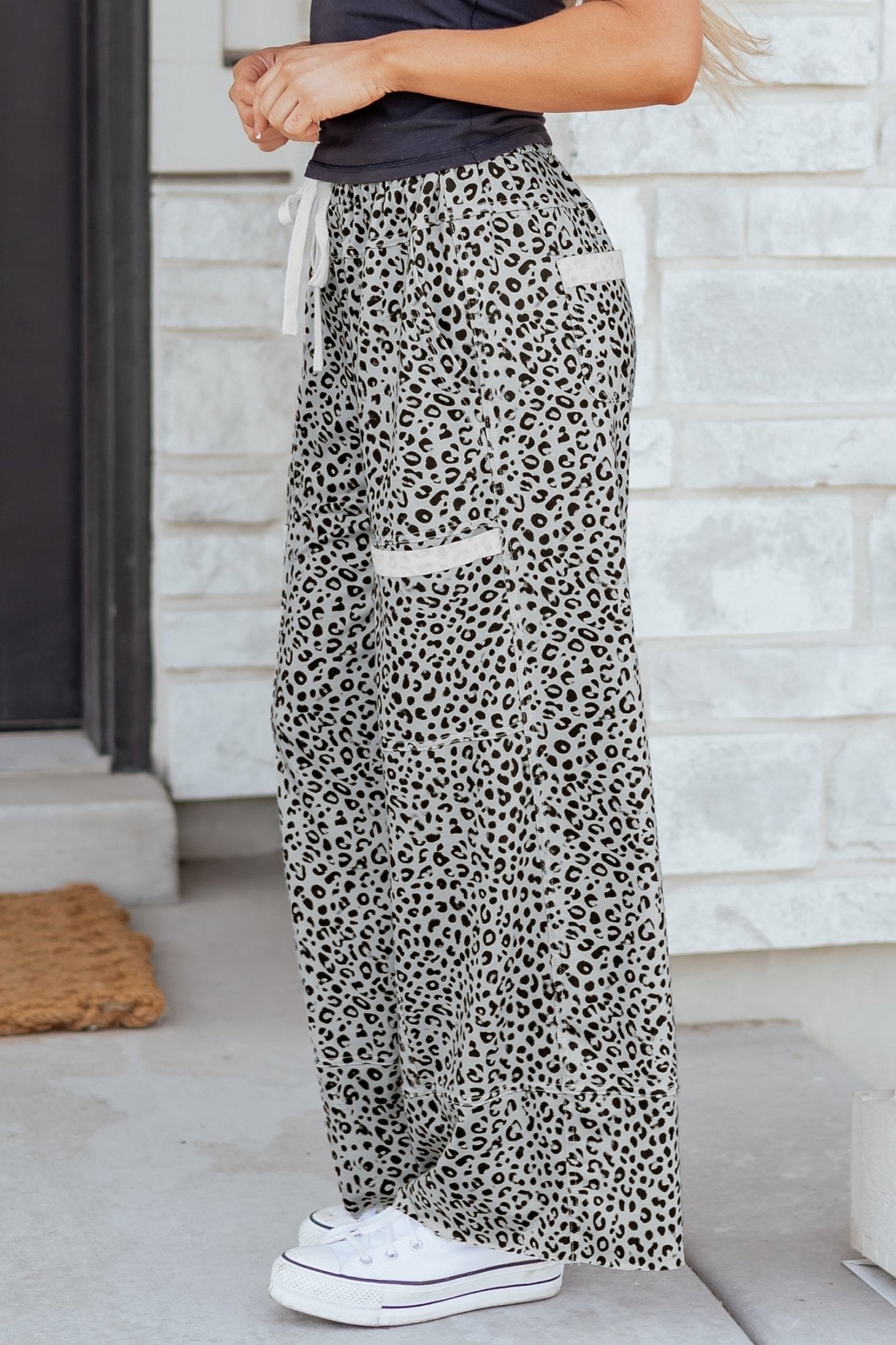 Maisie Leg Terry Knit Pants - Hello Beautiful BoutiquePants & CulotteThreaded Pear