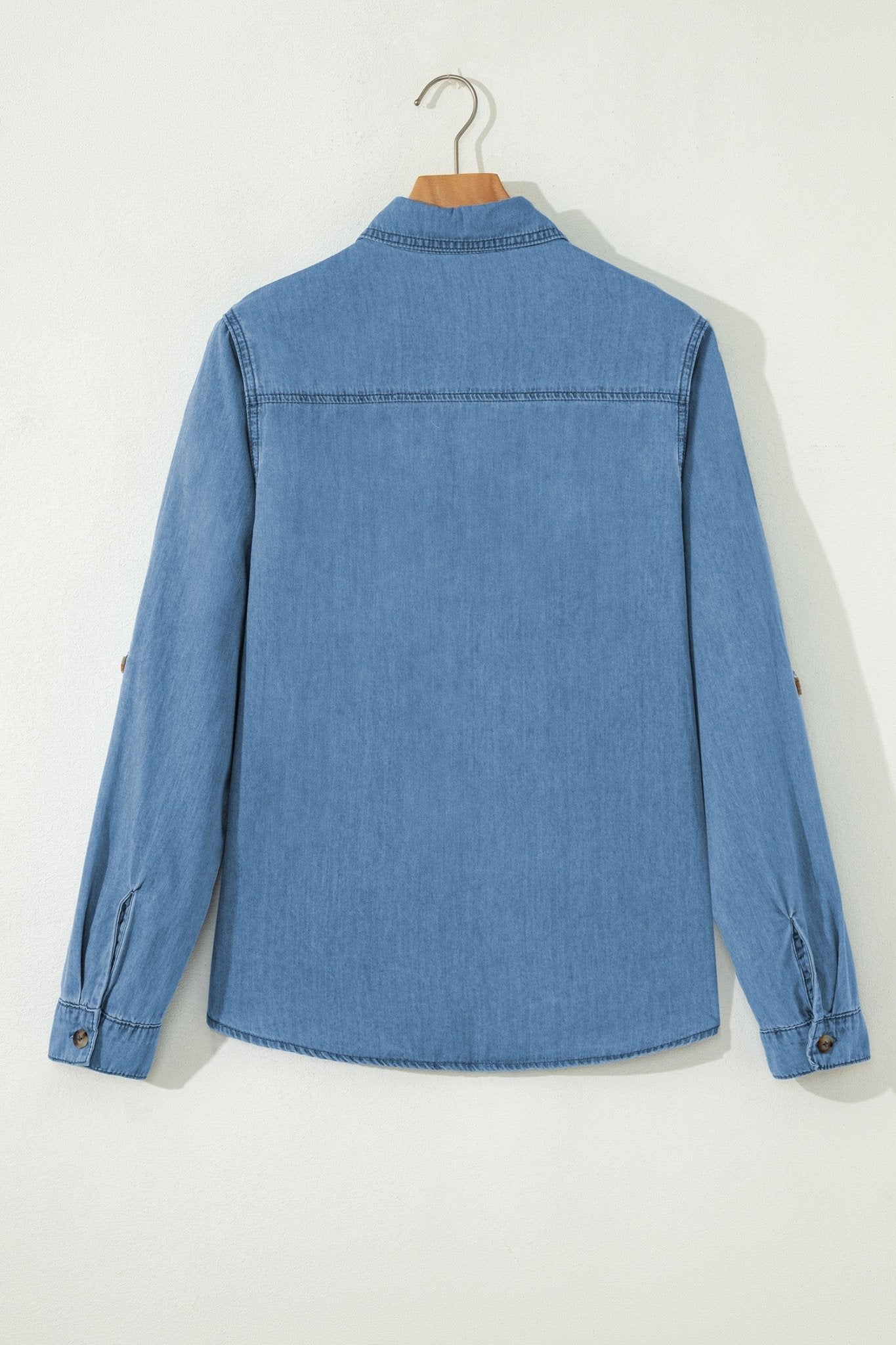 Makenna Myosotis Down Slim Shirt - Hello Beautiful BoutiqueBlouses & ShirtsThreaded Pear