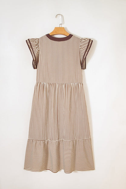 Makenzie Contrast Trim Midi Dress - Hello Beautiful BoutiqueMidi DressesThreaded Pear