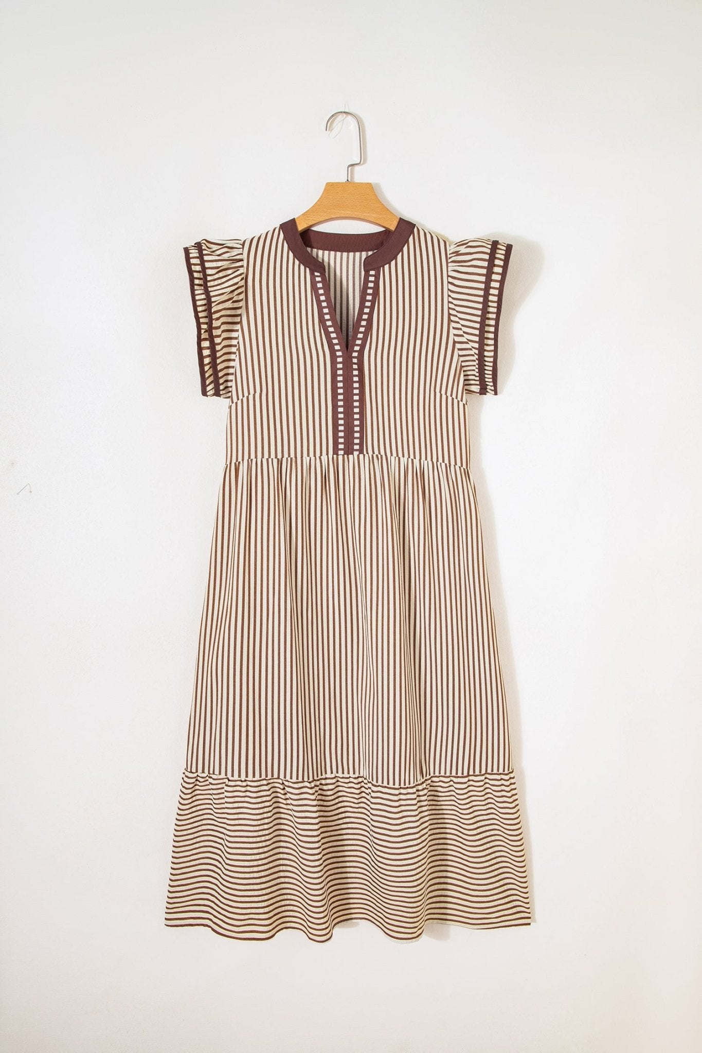 Makenzie Contrast Trim Midi Dress - Hello Beautiful BoutiqueMidi DressesThreaded Pear
