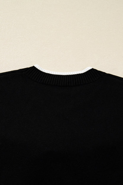 Malaysia accent Holiday Cropped Sweater - Hello Beautiful BoutiqueSweatersThreaded Pear