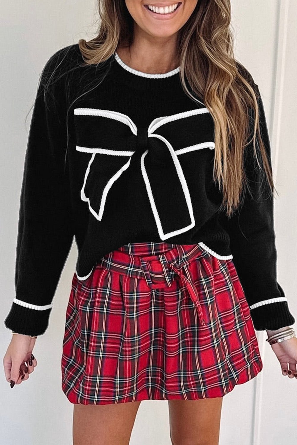 Malaysia accent Holiday Cropped Sweater - Hello Beautiful BoutiqueSweatersThreaded Pear