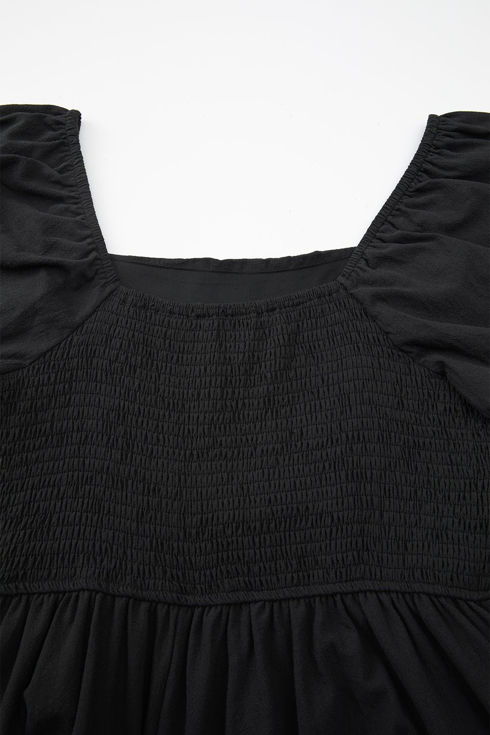 Malaysia Ruched Puff Sleeve Romper - Hello Beautiful BoutiqueJumpsuits & RompersThreaded Pear