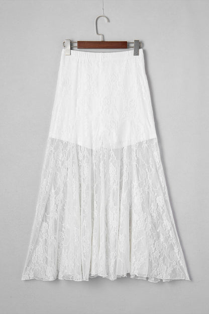 Maliyah Lace Flowy Maxi Skirt - Hello Beautiful BoutiqueSkirts & PetticoatThreaded Pear