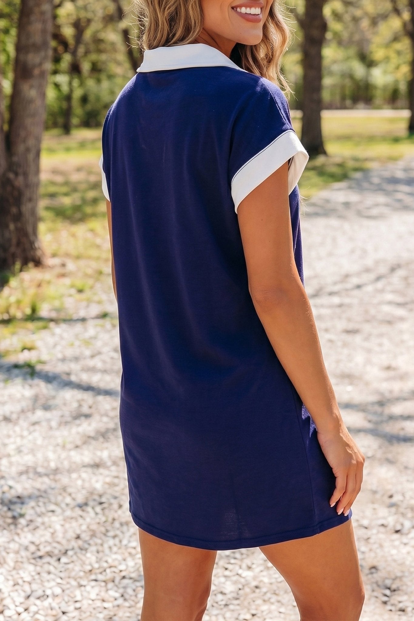 Mallory Up Collared T Shirt - Hello Beautiful BoutiqueMini DressesThreaded Pear