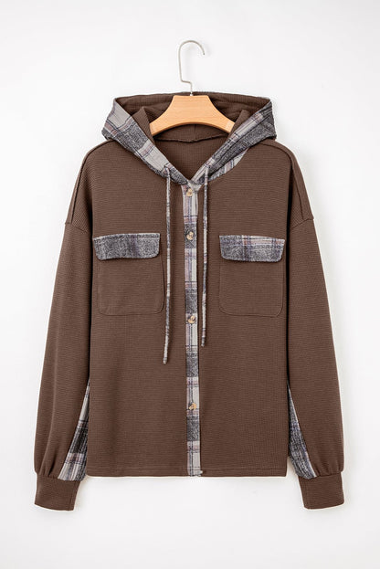 Marceline Down Drawstring Hooded Shacket - Hello Beautiful Boutique15% OFFThreaded Pear
