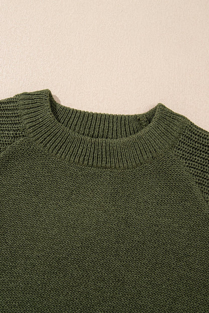 Maren Raglan Sleeve Pullover Sweater - Hello Beautiful BoutiqueSweatersThreaded Pear
