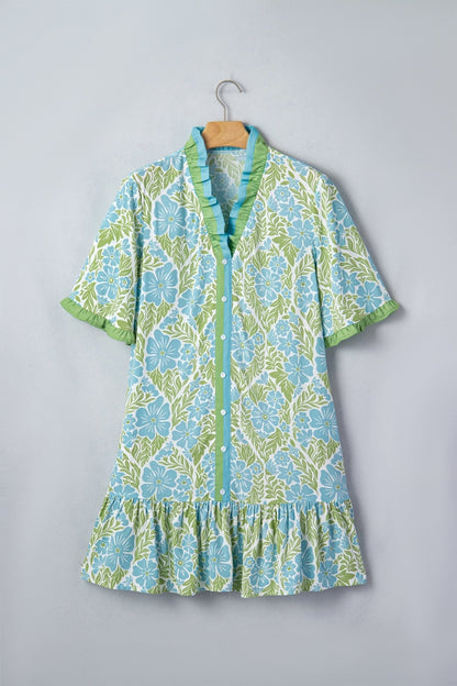 Maren Trim Front Loose Dress - Hello Beautiful BoutiqueFloral DressesThreaded Pear