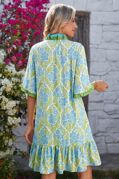 Maren Trim Front Loose Dress - Hello Beautiful BoutiqueFloral DressesThreaded Pear