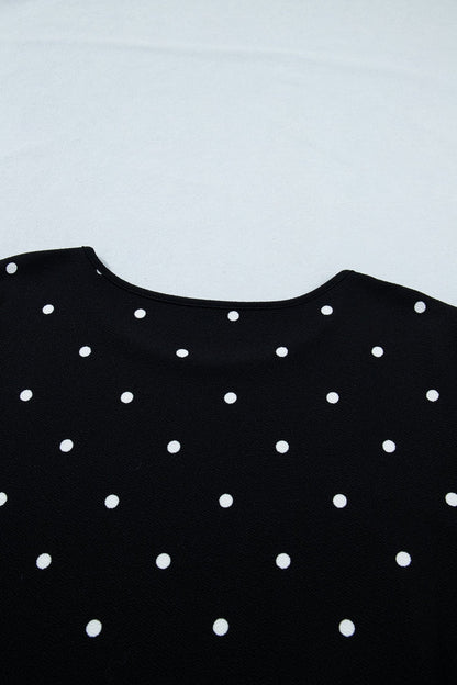 Margaret Dotted Casual PLUS Top - Hello Beautiful BoutiquePlus Size Tops & TeesThreaded Pear