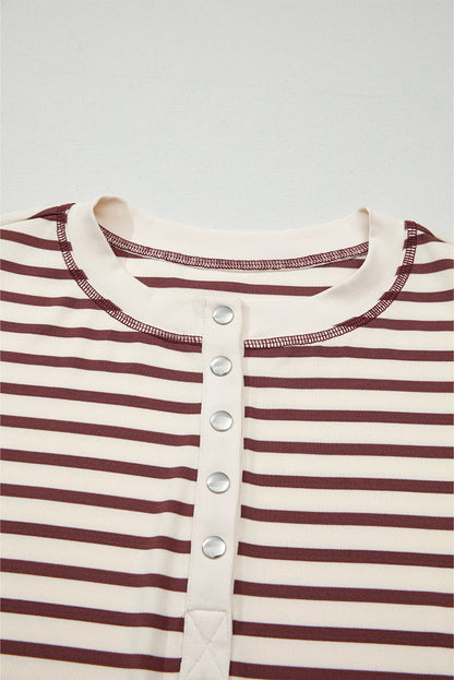 Margaret Sleeve Henley top Long Sleeve Top - Hello Beautiful BoutiqueLong Sleeve TopsThreaded Pear