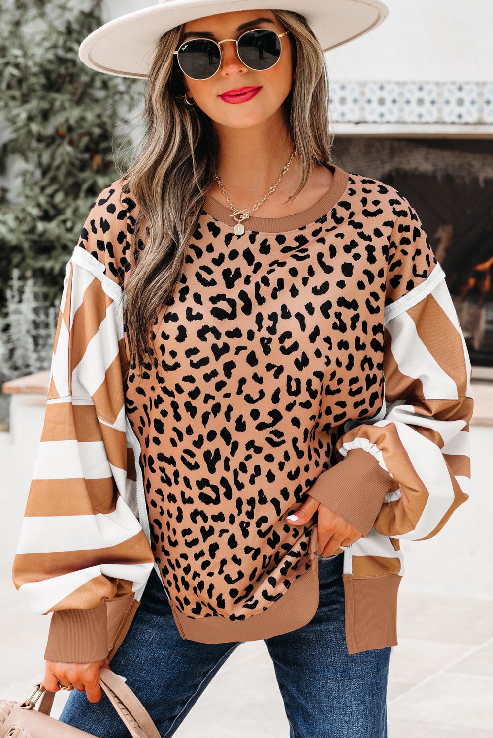Margot Casual Sweatshirt with Slits - Hello Beautiful BoutiqueSweatshirts & HoodiesThreaded Pear
