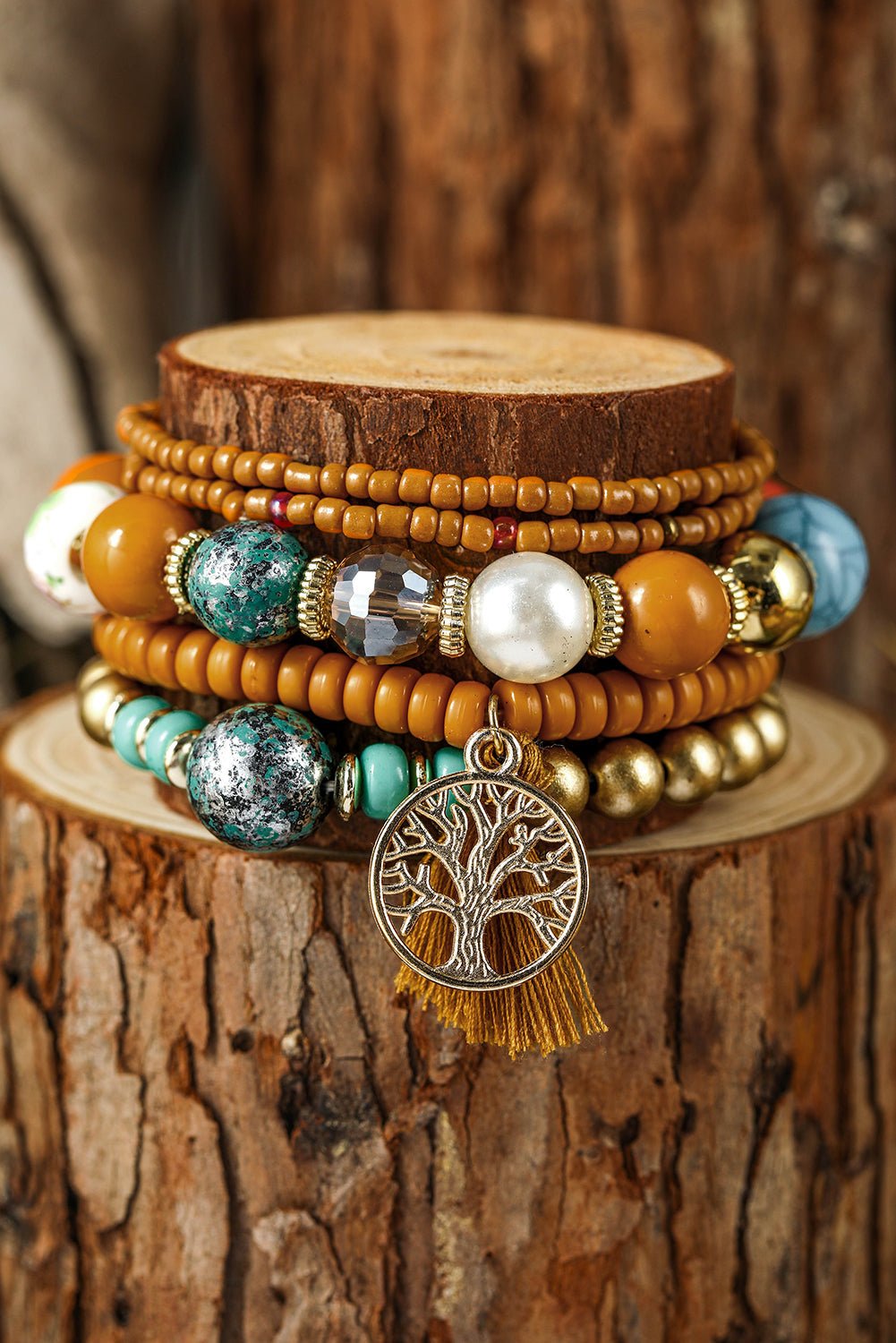 Maria Boho Beaded Bracelets Set - Hello Beautiful BoutiqueJewelryThreaded Pear