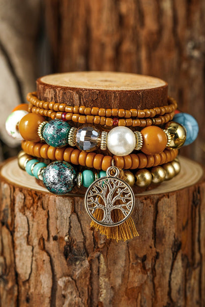 Maria Boho Beaded Bracelets Set - Hello Beautiful BoutiqueJewelryThreaded Pear