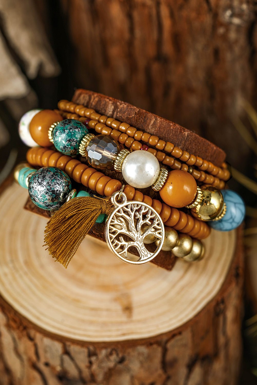 Maria Boho Beaded Bracelets Set - Hello Beautiful BoutiqueJewelryThreaded Pear