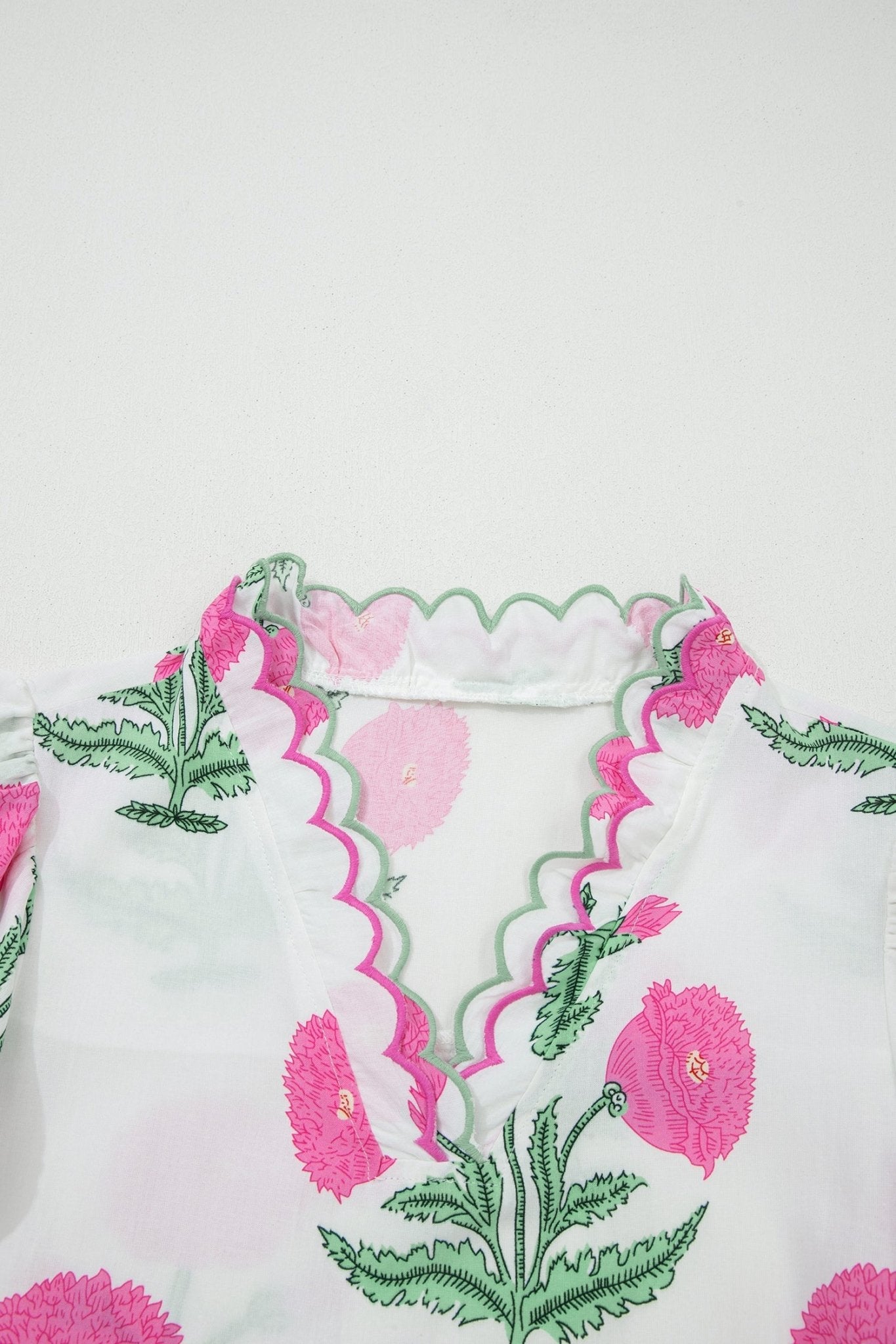 Mariah Detail Short Sleeve Blouse - Hello Beautiful BoutiqueBlouses & ShirtsThreaded Pear