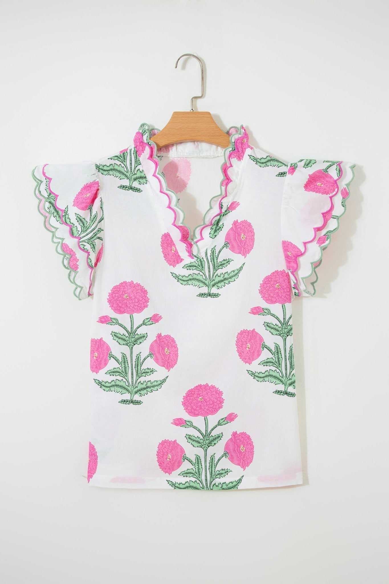 Mariah Detail Short Sleeve Blouse - Hello Beautiful BoutiqueBlouses & ShirtsThreaded Pear