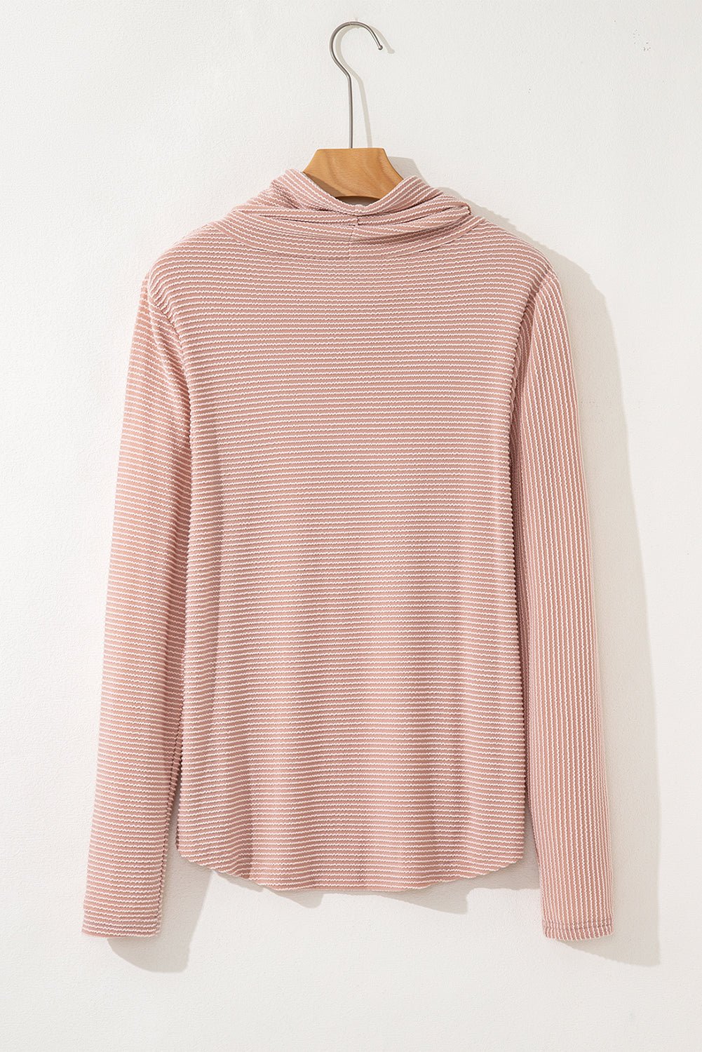 Mariam Drawstring Cowl Knit Top - Hello Beautiful BoutiqueLong Sleeve TopsThreaded Pear