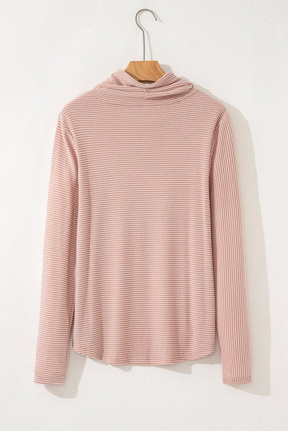 Mariam Drawstring Cowl Knit Top - Hello Beautiful BoutiqueLong Sleeve TopsThreaded Pear