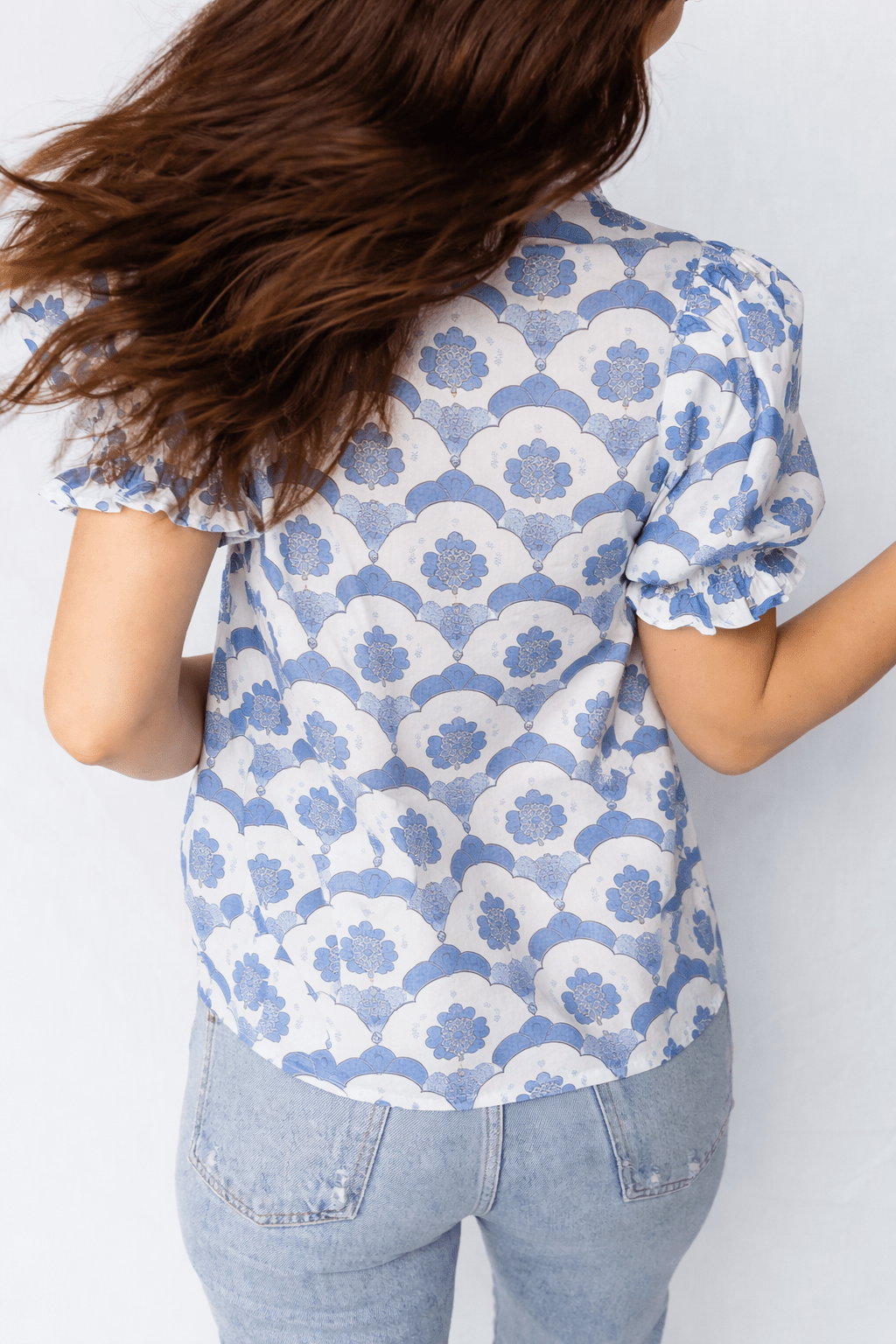 Mariam Sleeve Contrast Trim Blouse - Hello Beautiful BoutiqueBlouses & ShirtsThreaded Pear