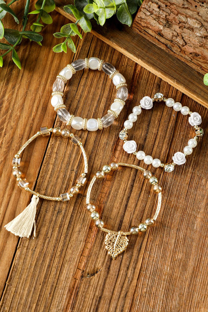 Mariana Beaded Fringed Layered Bracelet - Hello Beautiful BoutiqueJewelryThreaded Pear