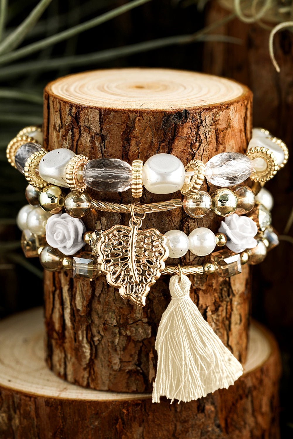 Mariana Beaded Fringed Layered Bracelet - Hello Beautiful BoutiqueJewelryThreaded Pear