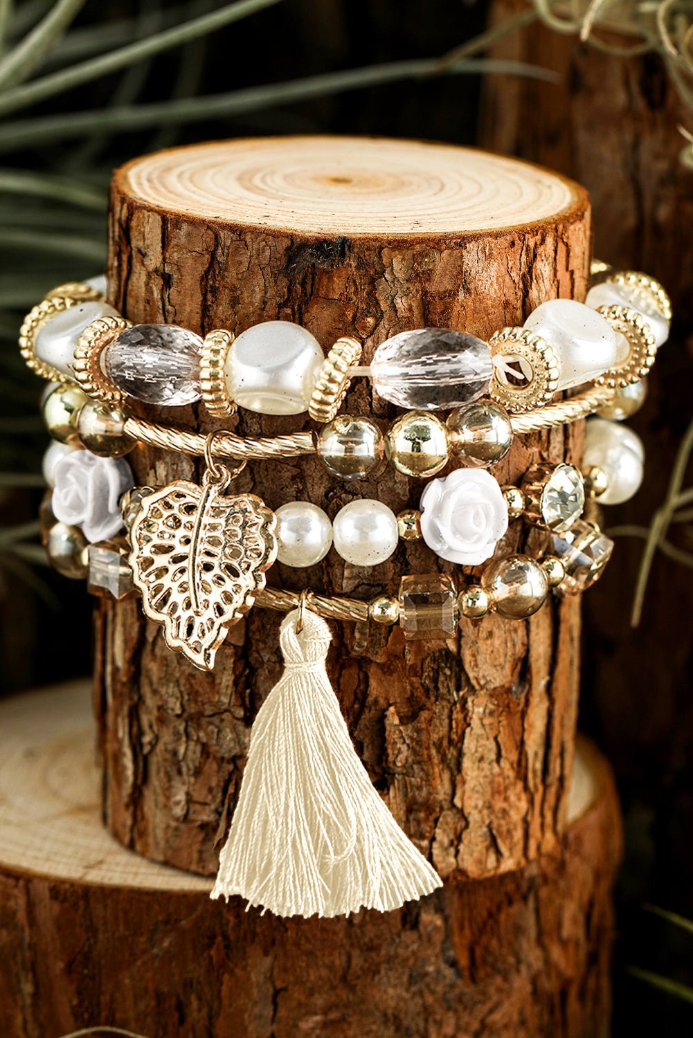 Mariana Beaded Fringed Layered Bracelet - Hello Beautiful BoutiqueJewelryThreaded Pear