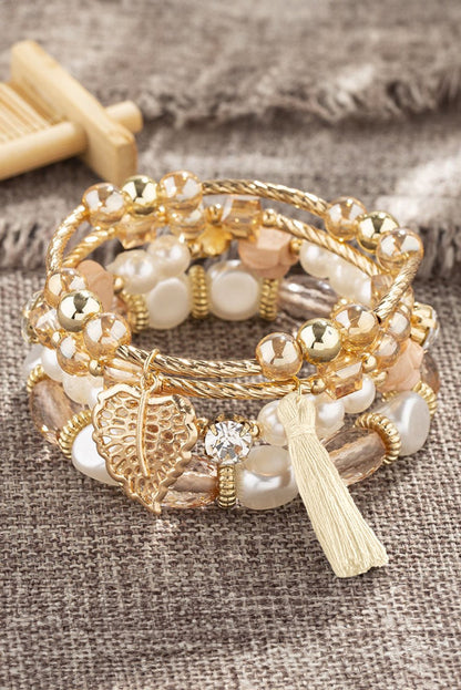 Mariana Beaded Fringed Layered Bracelet - Hello Beautiful BoutiqueJewelryThreaded Pear