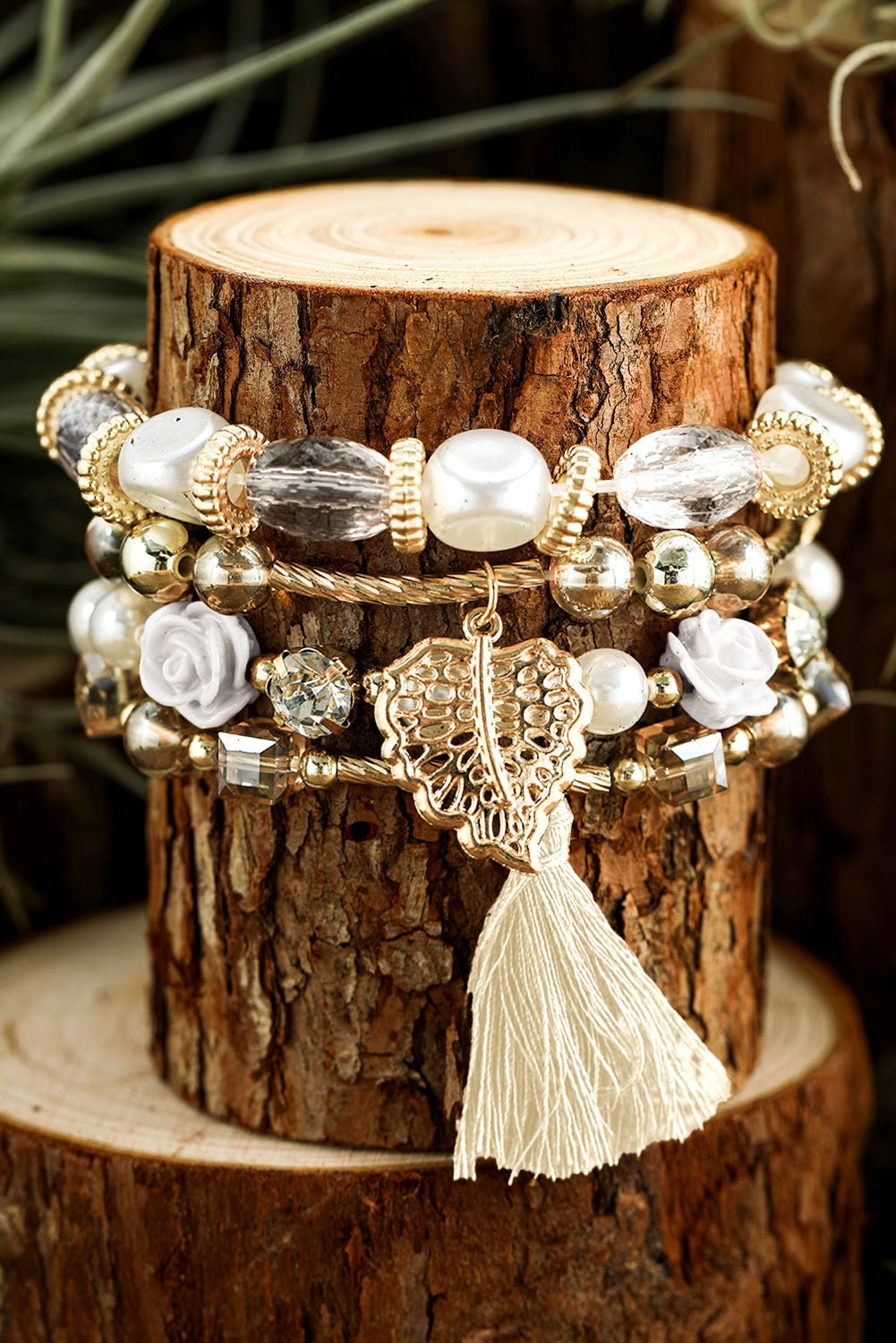 Mariana Beaded Fringed Layered Bracelet - Hello Beautiful BoutiqueJewelryThreaded Pear