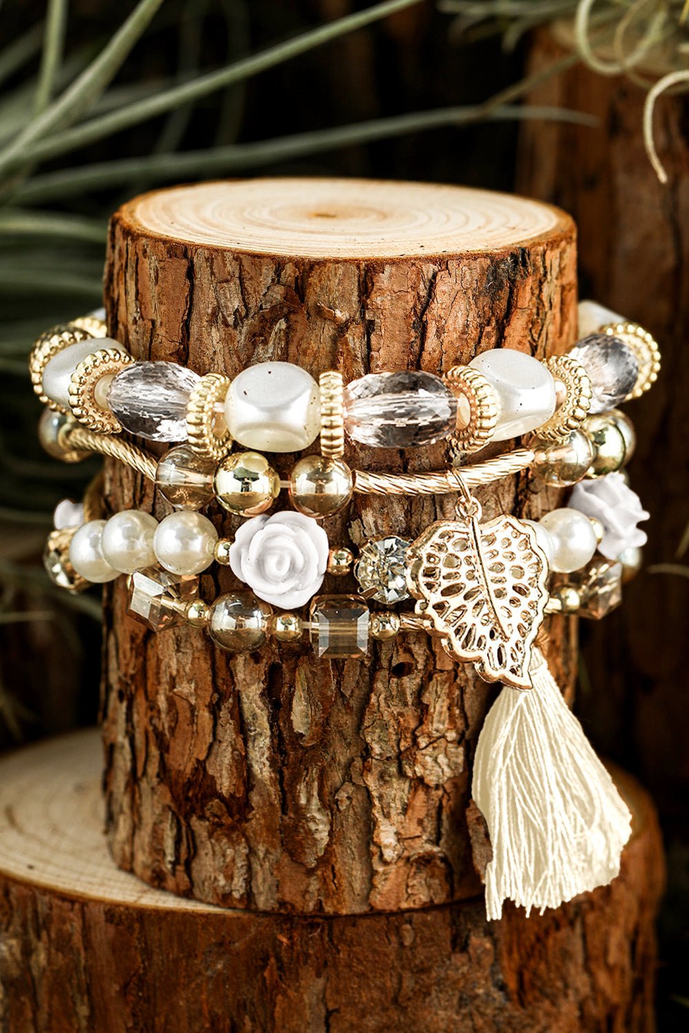 Mariana Beaded Fringed Layered Bracelet - Hello Beautiful BoutiqueJewelryThreaded Pear
