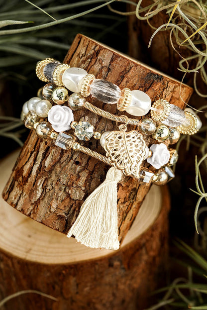 Mariana Beaded Fringed Layered Bracelet - Hello Beautiful BoutiqueJewelryThreaded Pear
