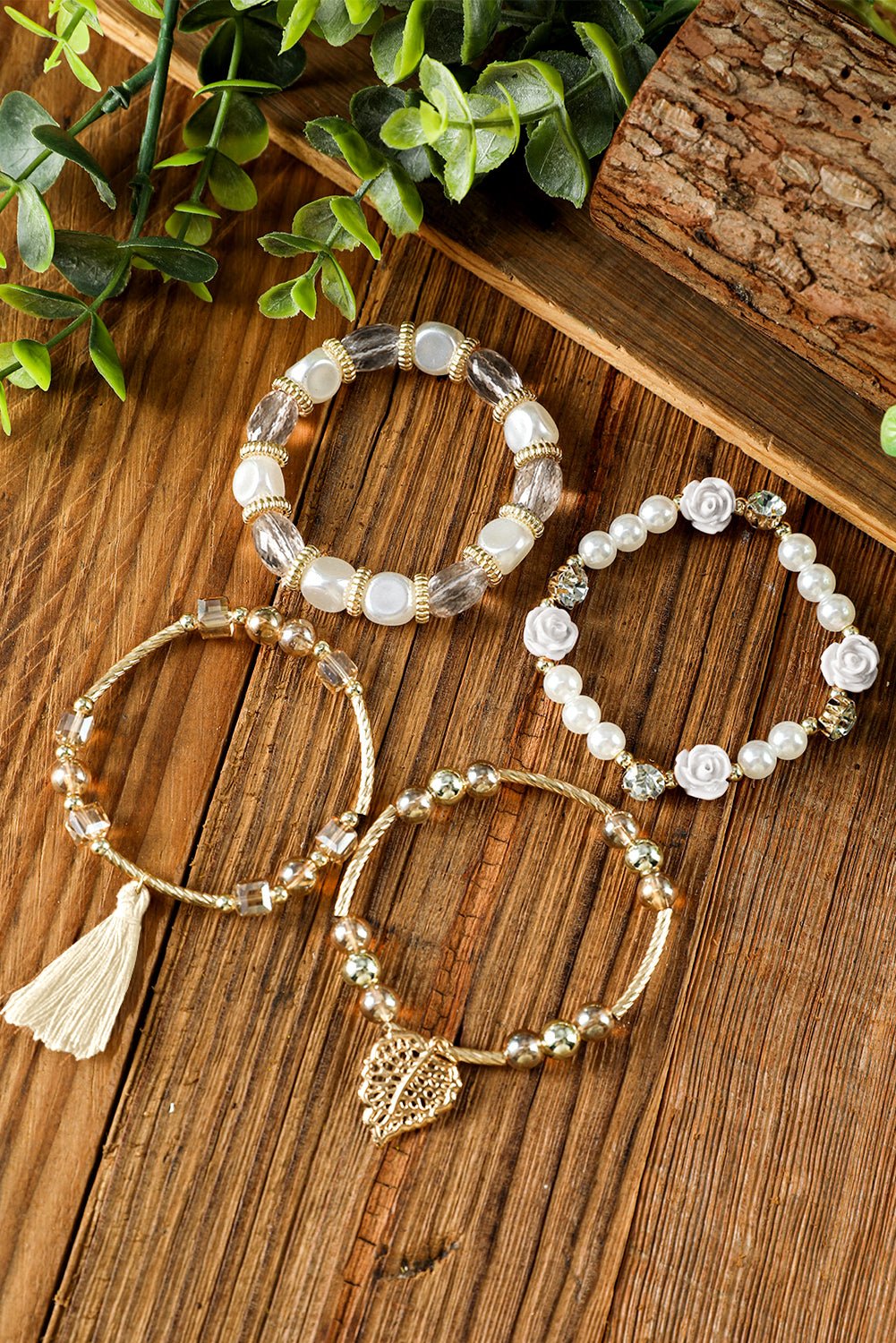 Mariana Beaded Fringed Layered Bracelet - Hello Beautiful BoutiqueJewelryThreaded Pear