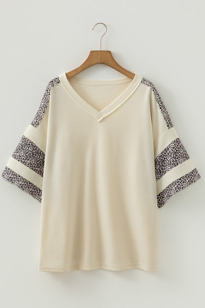 Mariana Patchwork Half Sleeve PLUS Top - Hello Beautiful BoutiquePlus Size Tops & TeesThreaded Pear