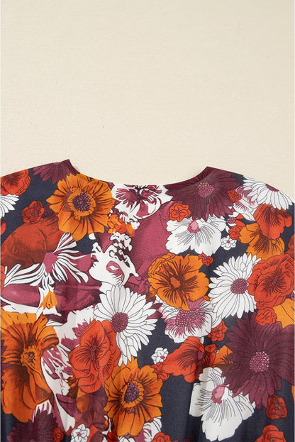Marianna Sleeve Flowy Mini Dress - Hello Beautiful BoutiqueFloral DressesThreaded Pear