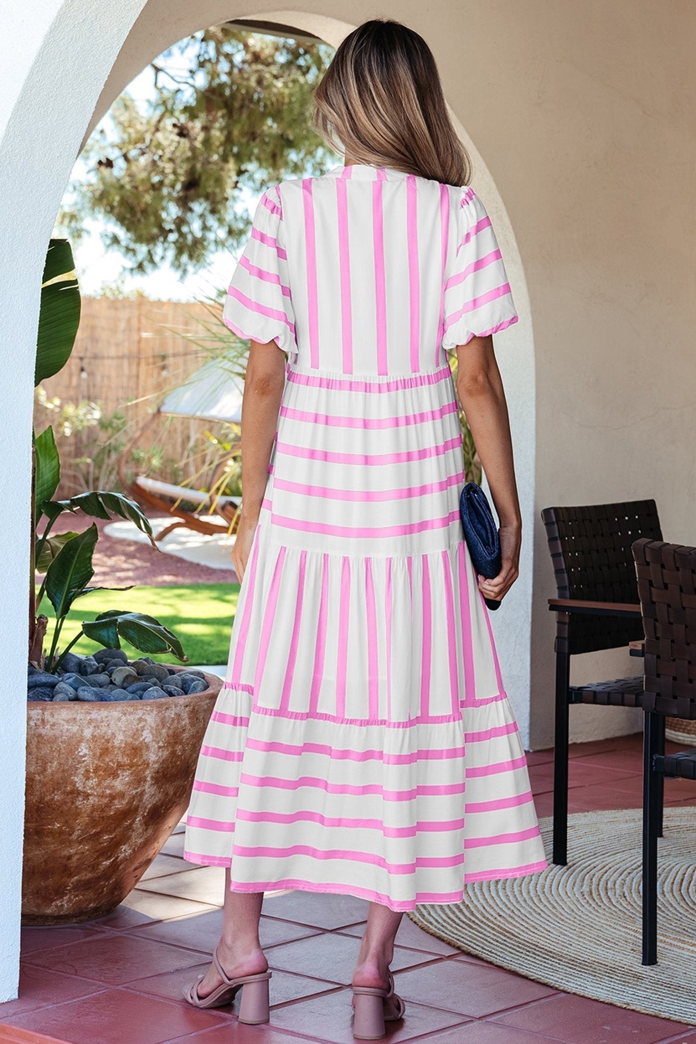 Marilyn Half Sleeve Vacation Dress - Hello Beautiful BoutiqueMidi DressesThreaded Pear