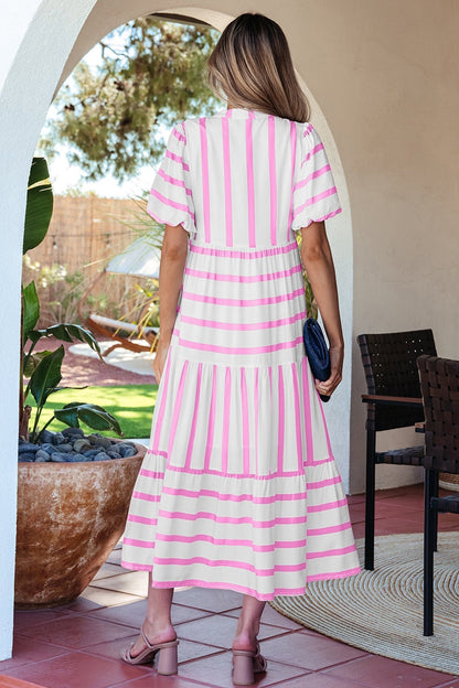 Marilyn Half Sleeve Vacation Dress - Hello Beautiful BoutiqueMidi DressesThreaded Pear