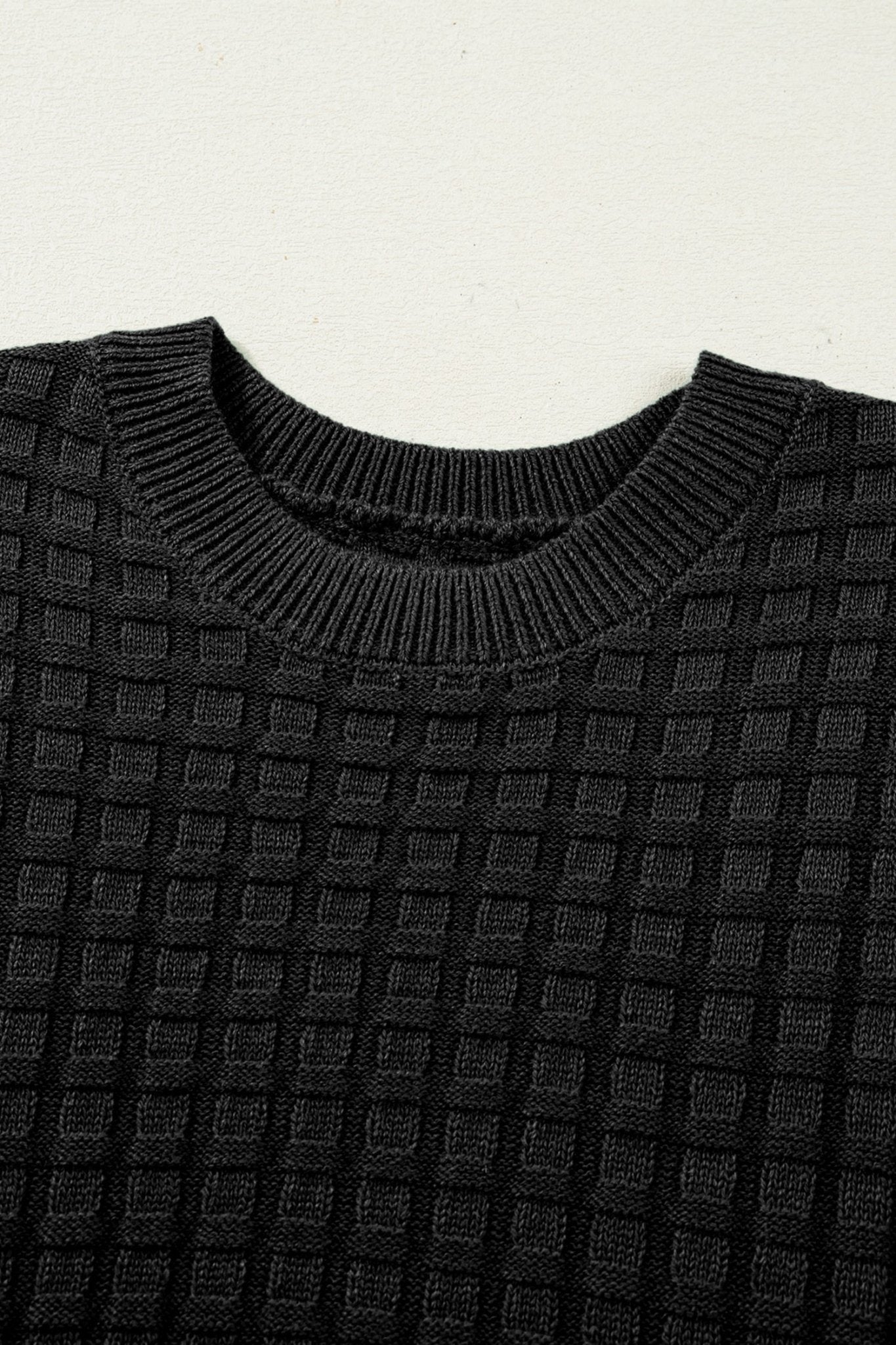 Marina Textured Short Sleeve Sweater - Hello Beautiful BoutiqueShort Sleeve SweatersThreaded Pear